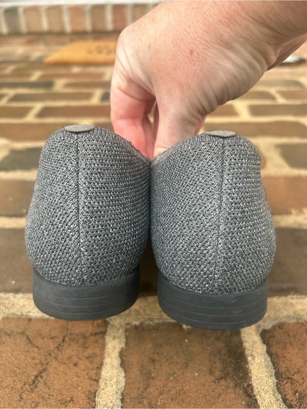 Vivaia Eloise Loafers Charcoal Grey Neutral Knit 43 11